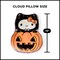 Sanrio Hello Kitty Pumpkin Kitty Travel Cloud Pillow 15 Inches